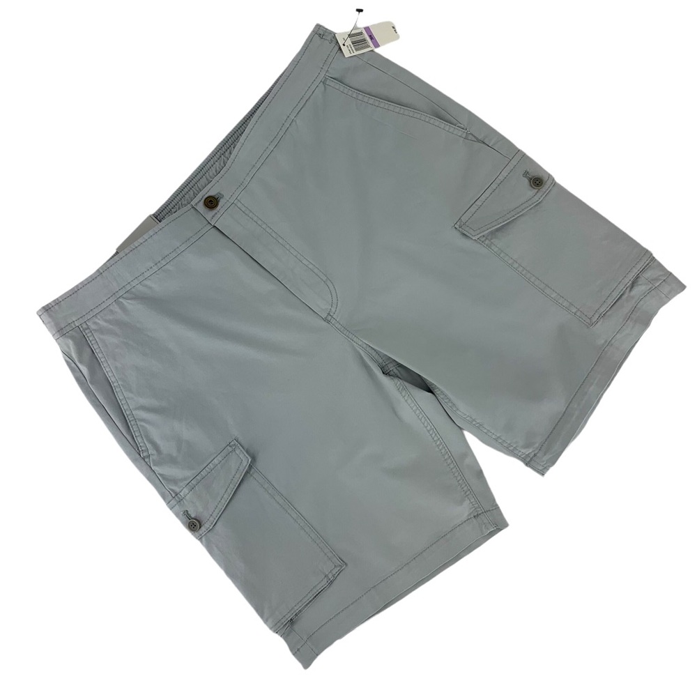 Van Heusen NWT Grey 9.5” Cargo Shorts, 38
